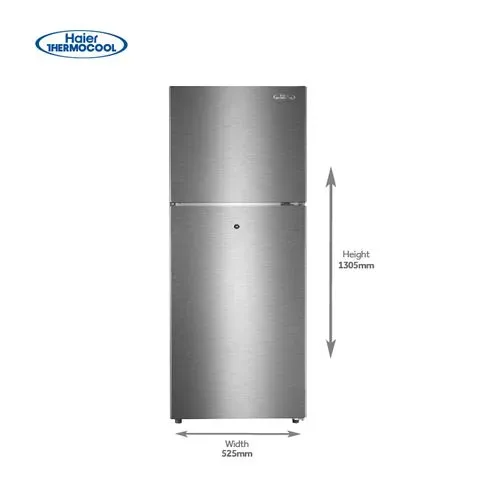 Haier Thermocool 185 Litres Double Door Refrigerator (HRF-185BLUX) - Silver
